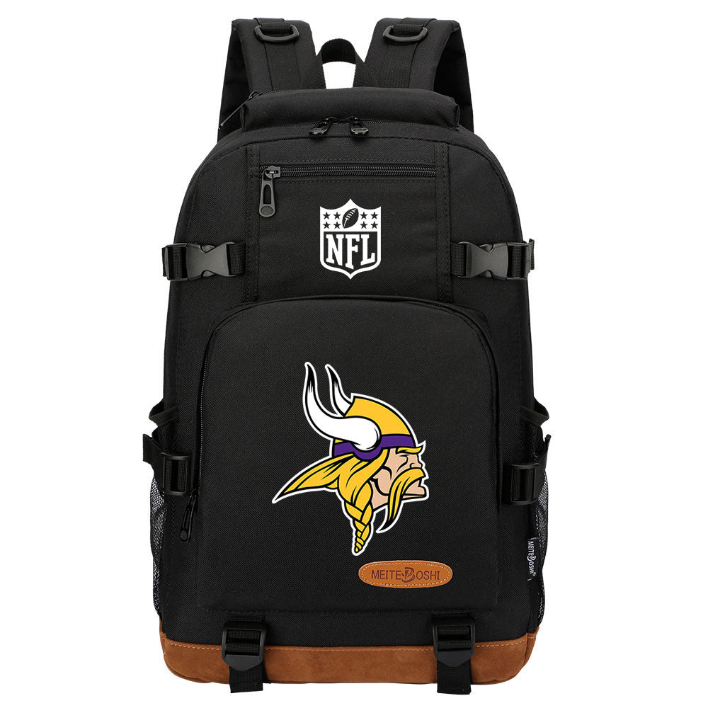 Minnesota Vikings Football Team Rugby Waterproof Backpack School Notebook Travel Bag