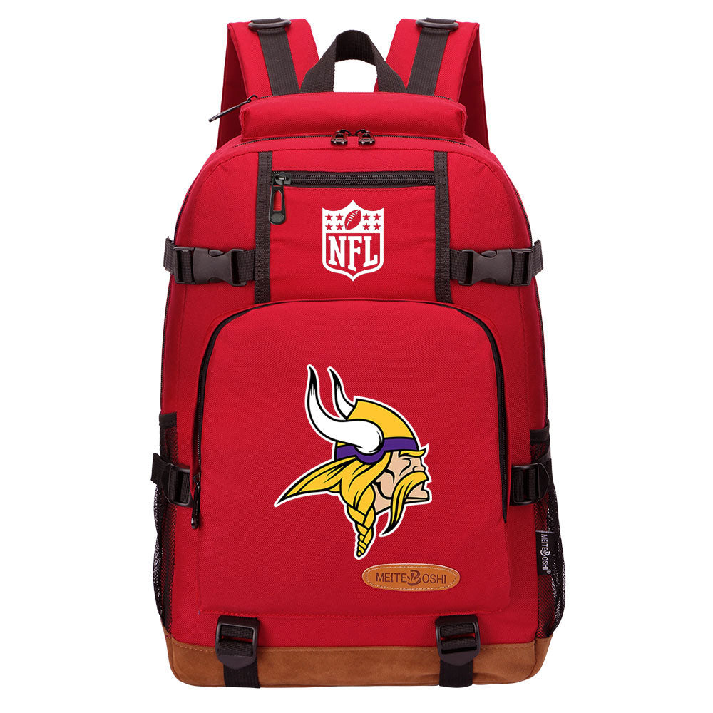 Minnesota Vikings Football Team Rugby Waterproof Backpack School Notebook Travel Bag