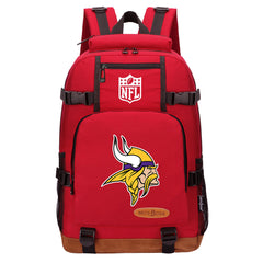 Minnesota Vikings Football Team Rugby Waterproof Backpack School Notebook Travel Bag