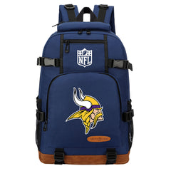 Minnesota Vikings Football Team Rugby Waterproof Backpack School Notebook Travel Bag