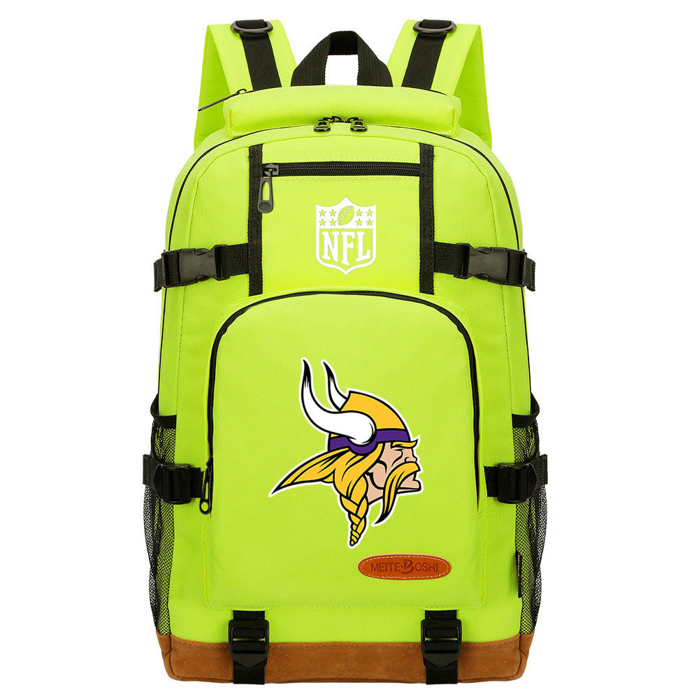 Minnesota Vikings Football Team Rugby Waterproof Backpack School Notebook Travel Bag