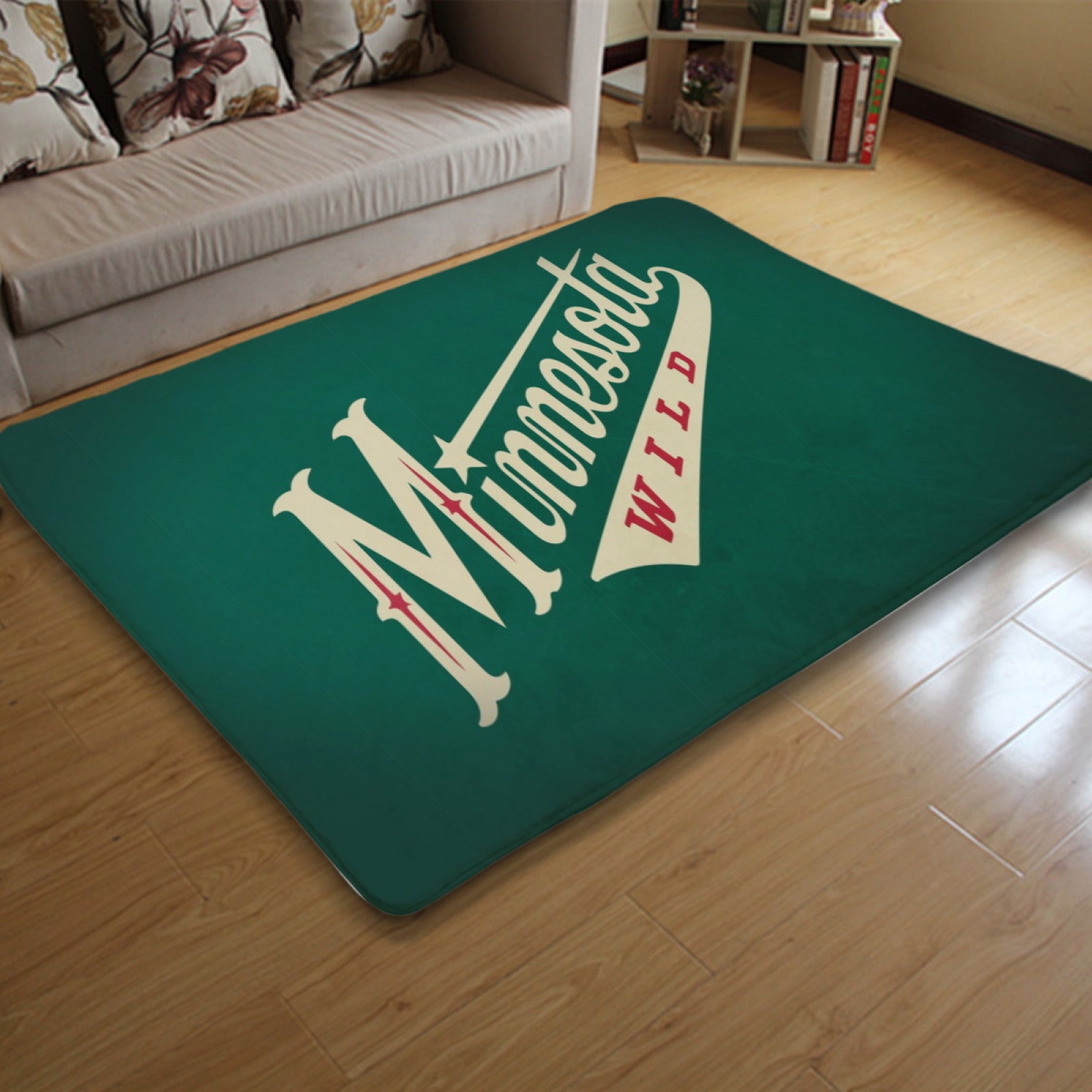 Minnesota Wild Hockey Rugs Bedroom Living Room Bathroom Carpet Mat Rug