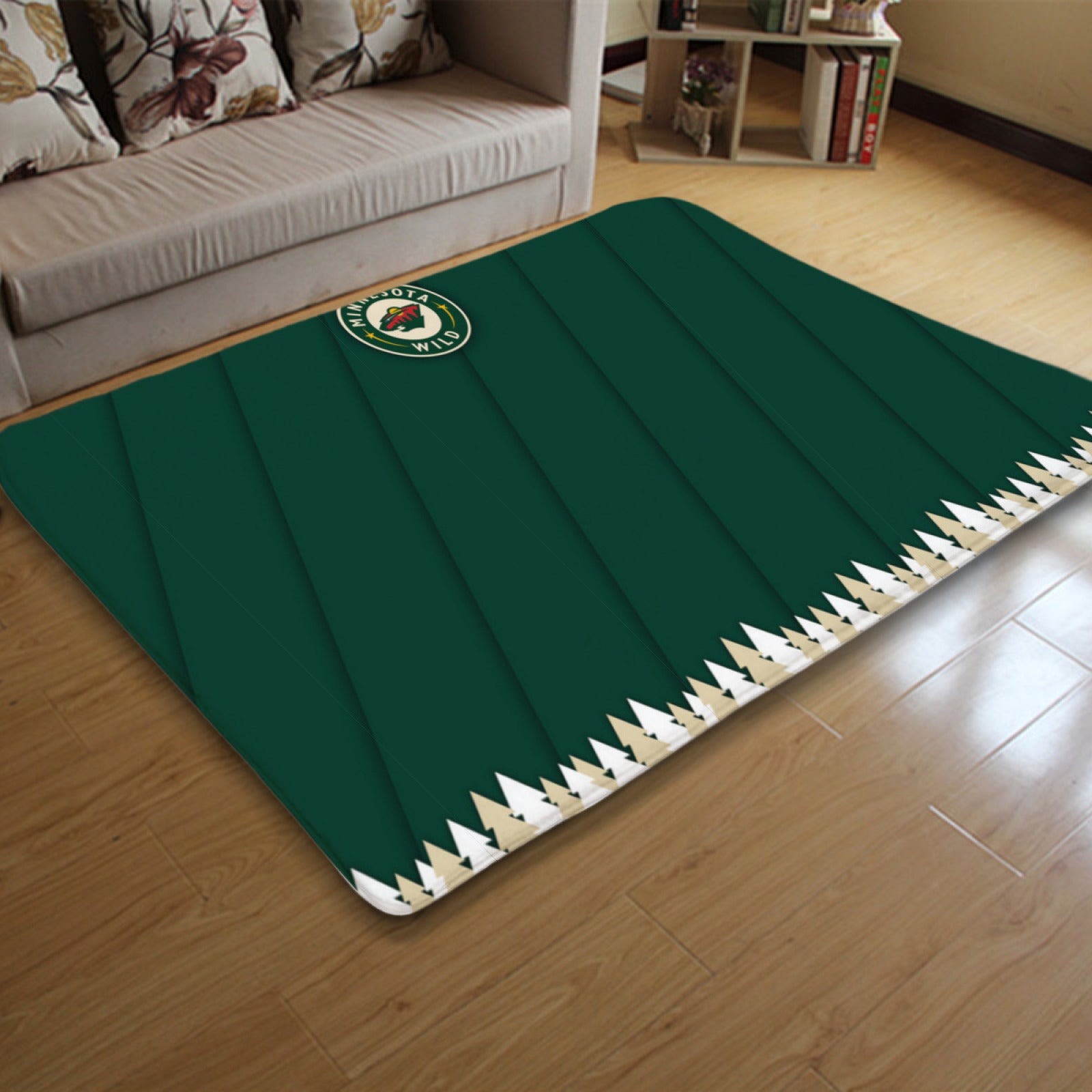Minnesota Wild Hockey Rugs Bedroom Living Room Bathroom Carpet Mat Rug