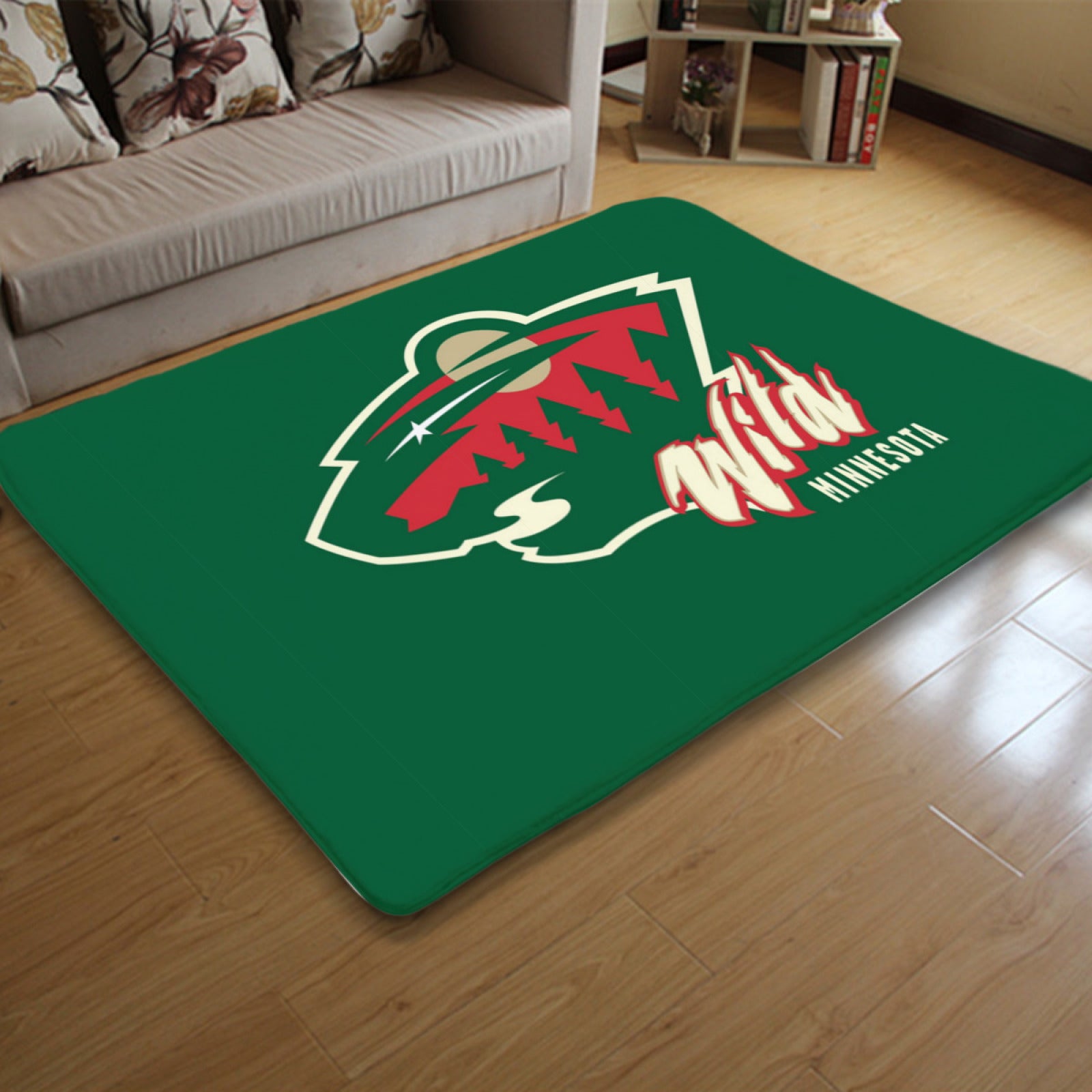 Minnesota Wild Hockey Rugs Bedroom Living Room Bathroom Carpet Mat Rug