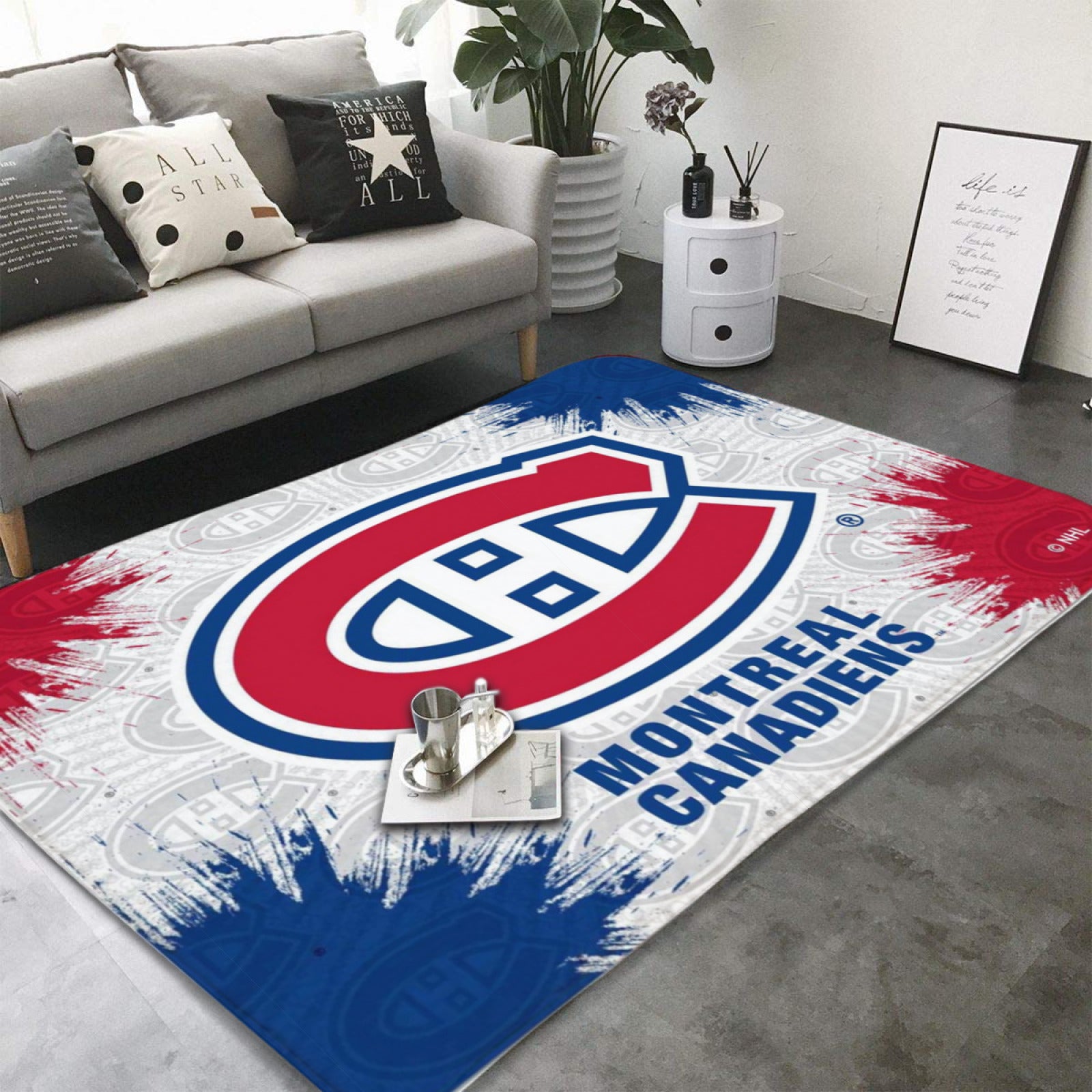 Montreal Canadiens Hockey Rugs Bedroom Living Room Bathroom Carpet Mat Rug