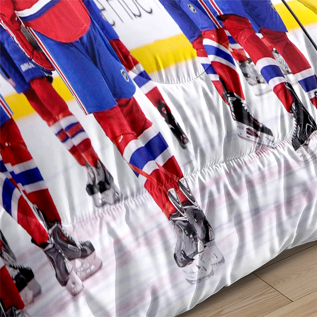 Montreal Hockey Canadiens Comforter Pillowcases 3PC Sets Blanket All Season Reversible Quilted Duvet