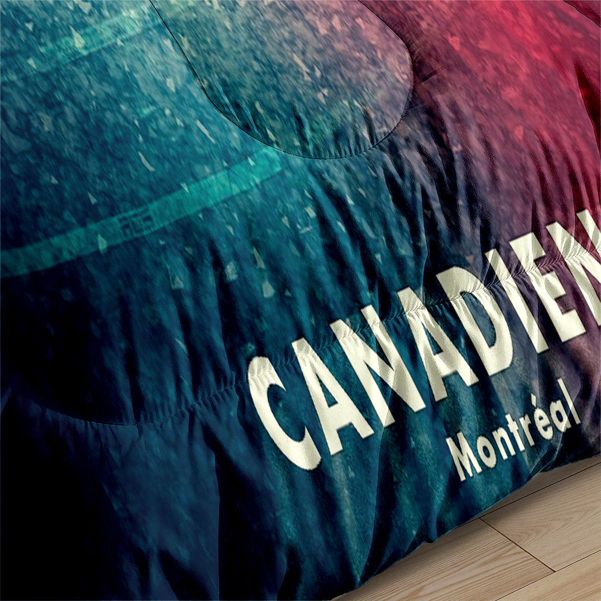 Montreal Hockey Canadiens Comforter Pillowcases 3PC Sets Blanket All Season Reversible Quilted Duvet