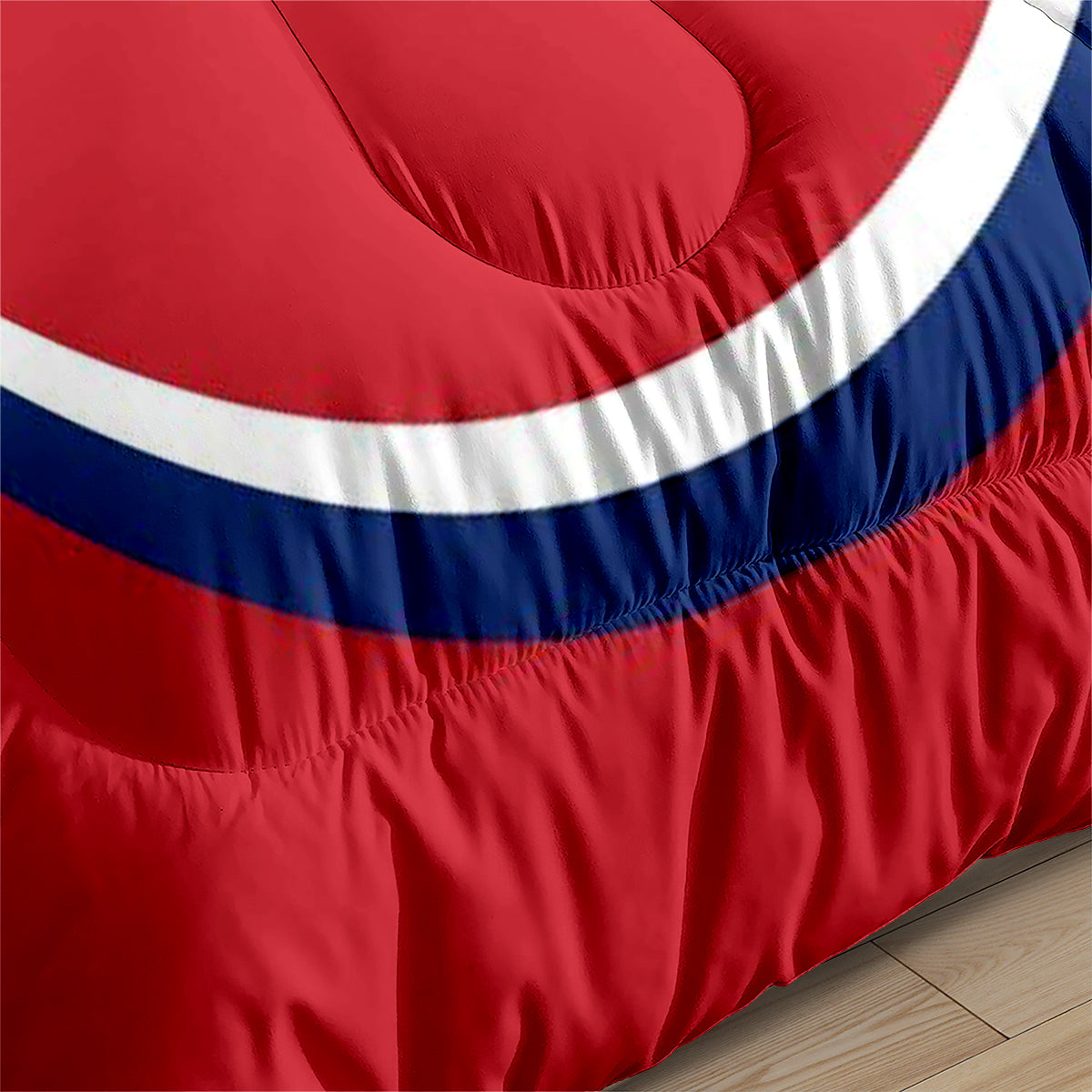 Montreal Hockey Canadiens Comforter Pillowcases 3PC Sets Blanket All Season Reversible Quilted Duvet