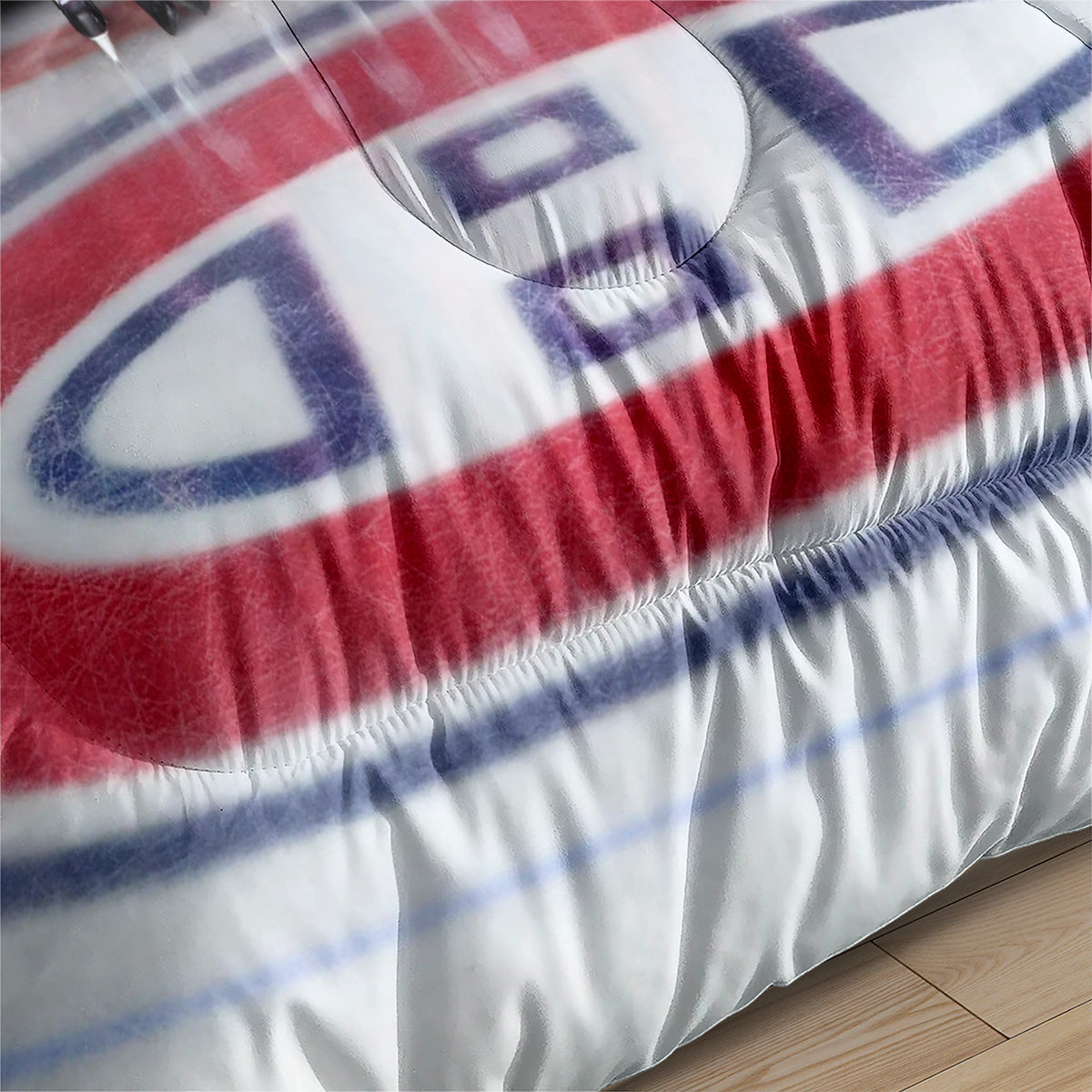 Montreal Hockey Canadiens Comforter Pillowcases 3PC Sets Blanket All Season Reversible Quilted Duvet