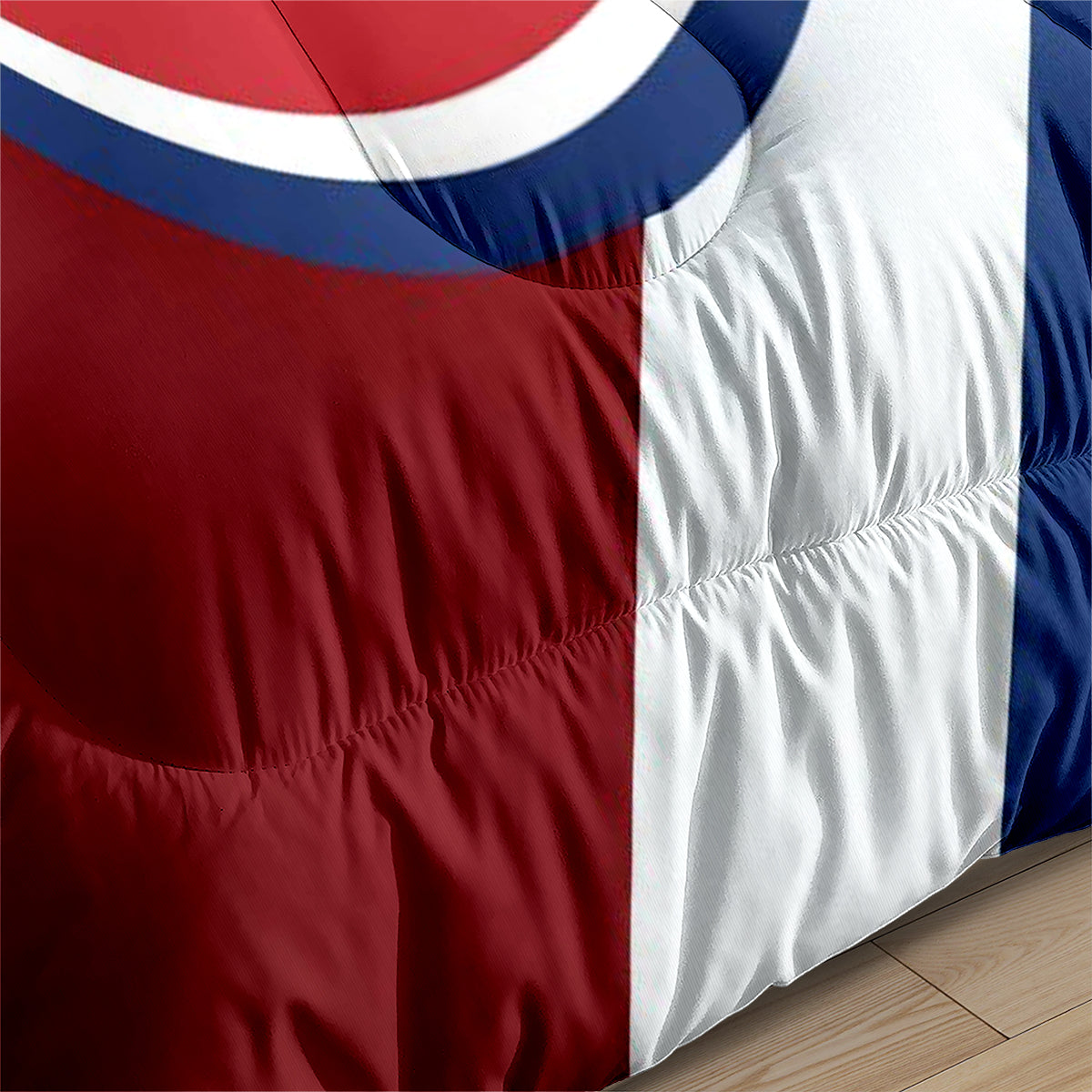 Montreal Hockey Canadiens Comforter Pillowcases 3PC Sets Blanket All Season Reversible Quilted Duvet