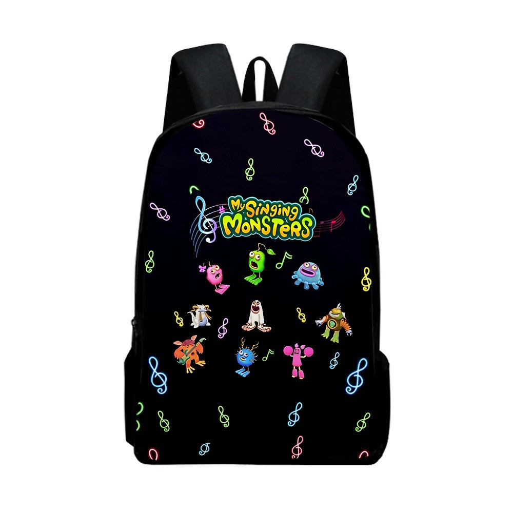 My Singing Monsters Full Printed Backpack Schoolbag Travel Notebook Bag for Kids Students