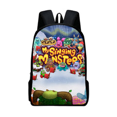 My Singing Monsters Full Printed Backpack Schoolbag Travel Notebook Bag for Kids Students