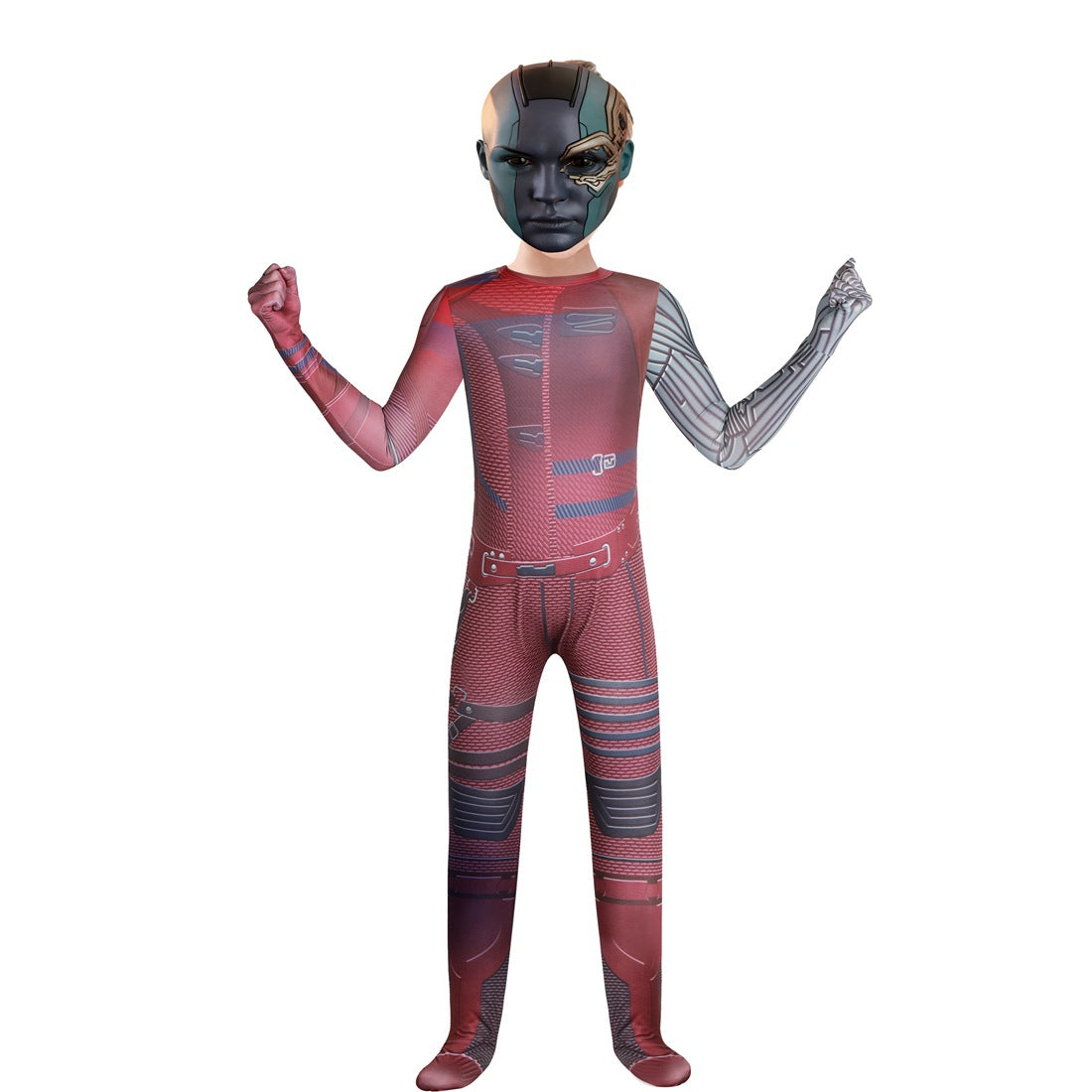 Guardians of the Galaxy Nebula Cosplay Costume with Mask Boys Girls Bodysuit Halloween Fancy Jumpsuits