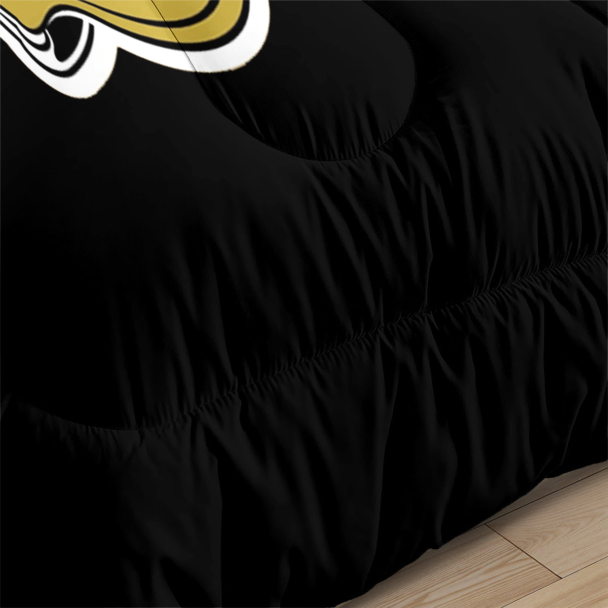 New Orleans Rugby Saints Comforter Pillowcases 3PC Sets Blanket All Season Reversible Quilted Duvet