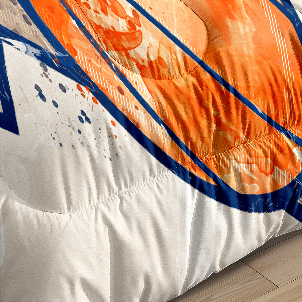 New York Basketball Knicks Comforter Pillowcases 3PC Sets Blanket All Season Reversible Quilted Duvet
