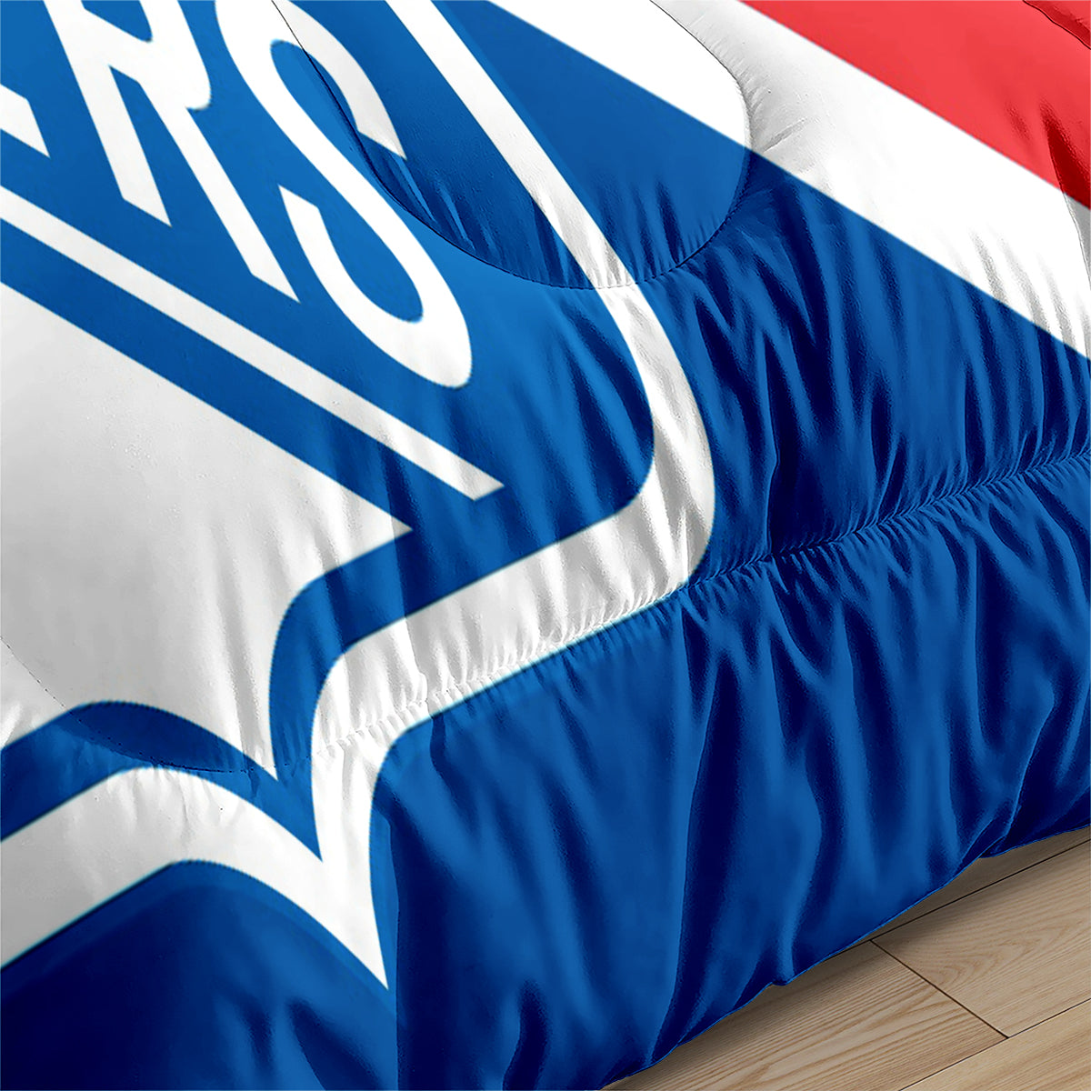 New York Hockey Rangers Comforter Pillowcases 3PC Sets Blanket All Season Reversible Quilted Duvet