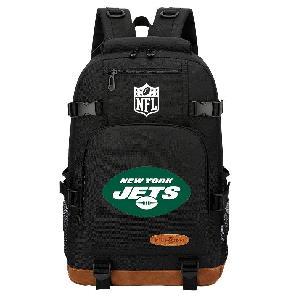New York Jets Football Team Rugby Waterproof Backpack School Notebook Travel Bag