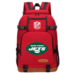 New York Jets Football Team Rugby Waterproof Backpack School Notebook Travel Bag
