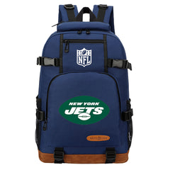 New York Jets Football Team Rugby Waterproof Backpack School Notebook Travel Bag