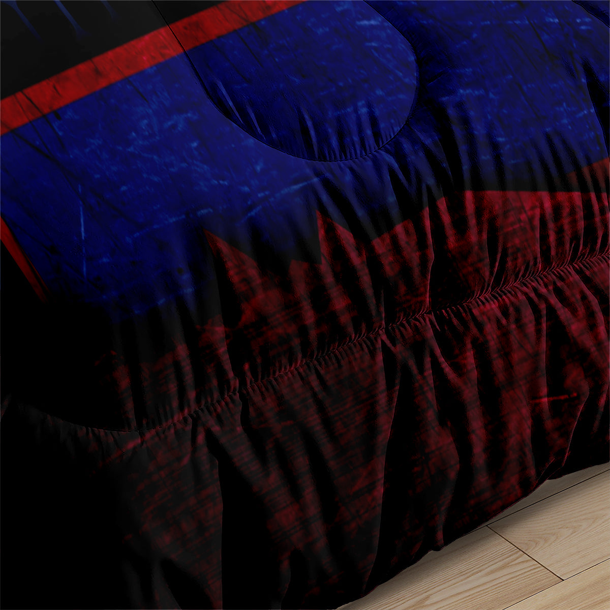 New York Rugby Giants Comforter Pillowcases 3PC Sets Blanket All Season Reversible Quilted Duvet