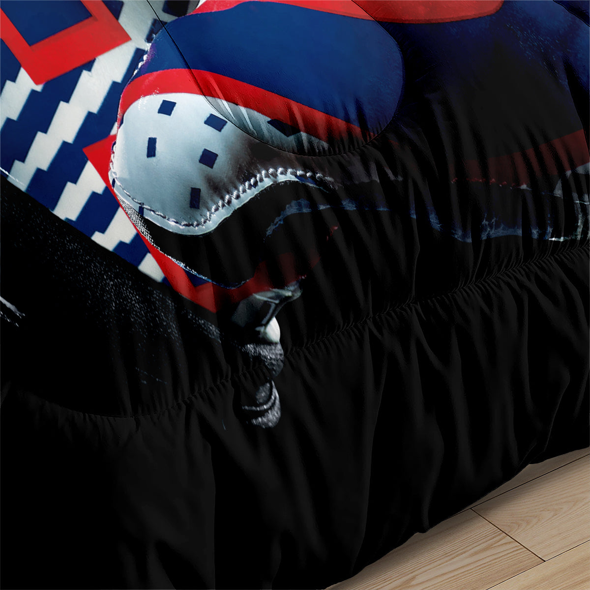 New York Rugby Giants Comforter Pillowcases 3PC Sets Blanket All Season Reversible Quilted Duvet