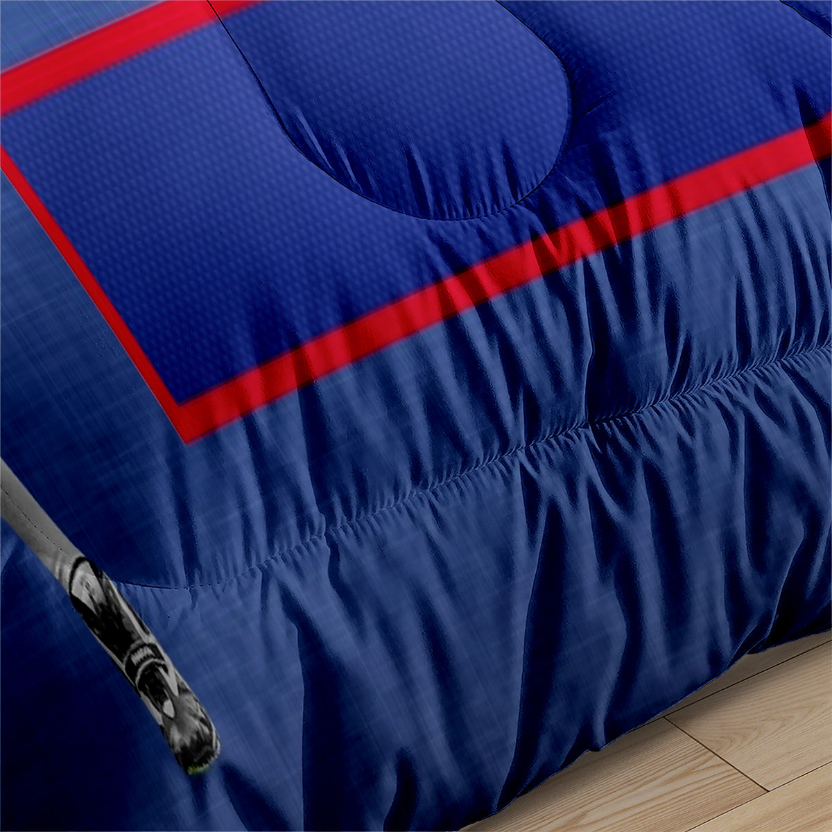 New York Rugby Giants Comforter Pillowcases 3PC Sets Blanket All Season Reversible Quilted Duvet