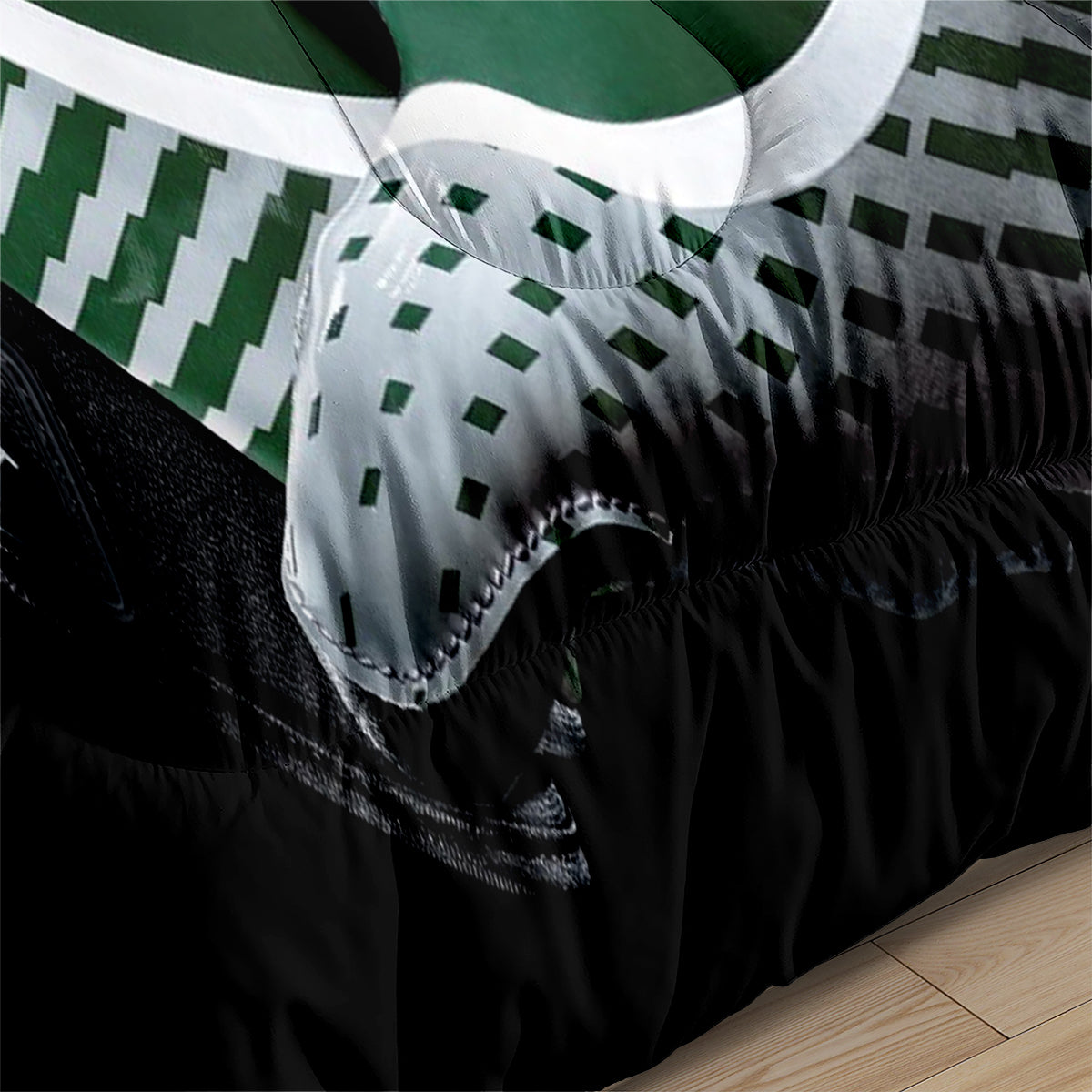 New York Rugby Jets Comforter Pillowcases 3PC Sets Blanket All Season Reversible Quilted Duvet