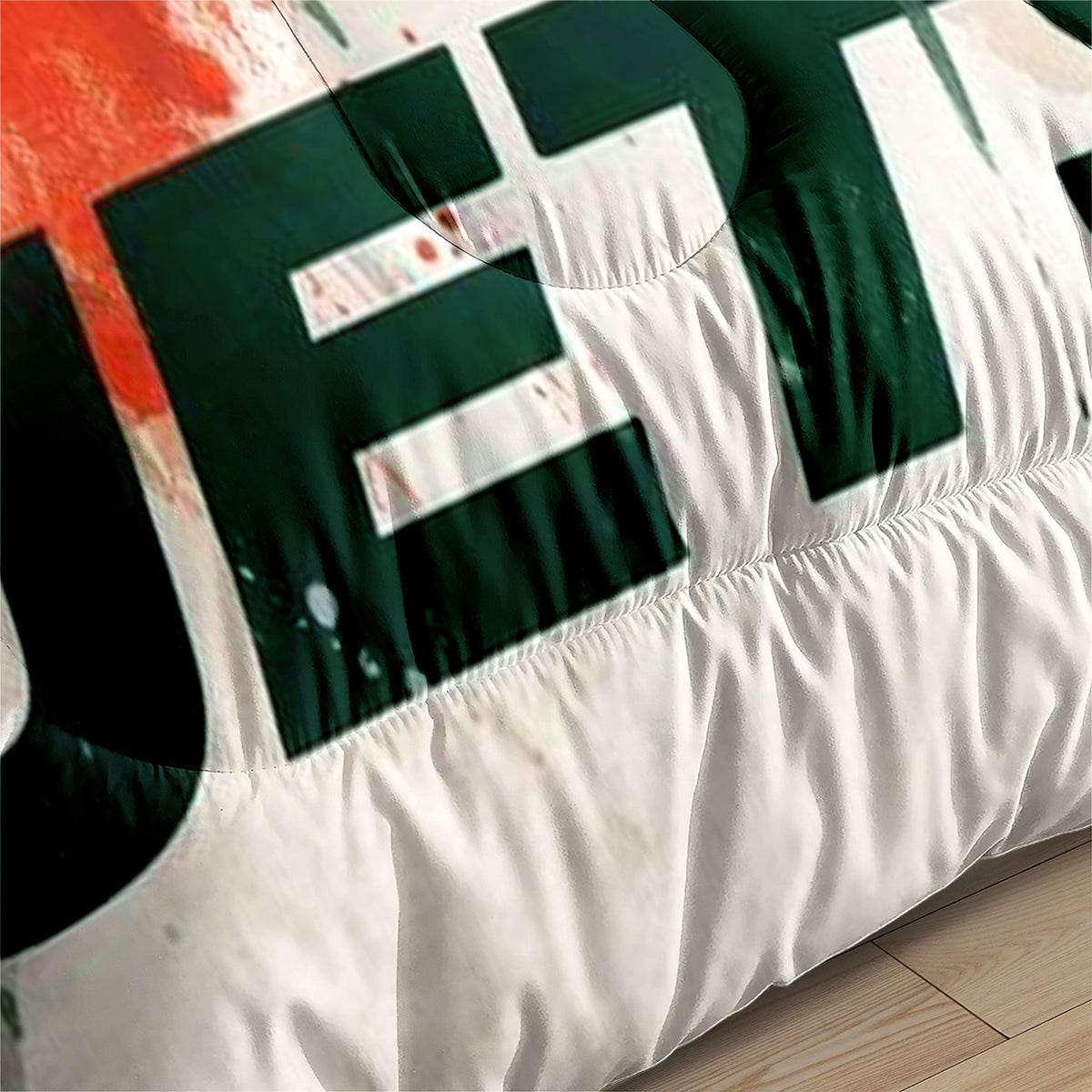 New York Rugby Jets Comforter Pillowcases 3PC Sets Blanket All Season Reversible Quilted Duvet