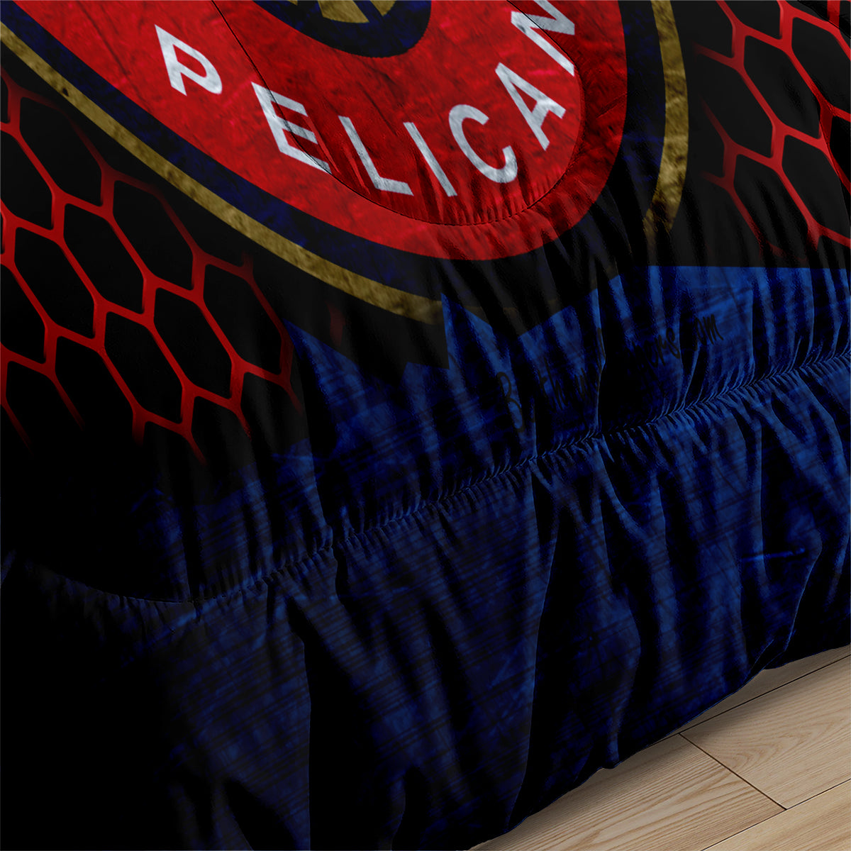 New Orleans Basketball Pelicans Comforter Pillowcases 3PC Sets All Season Reversible Quilted Duvet