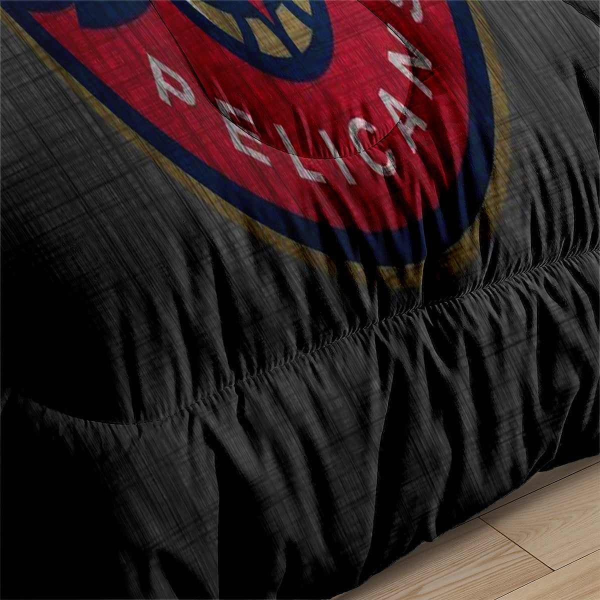 New Orleans Basketball Pelicans Comforter Pillowcases 3PC Sets All Season Reversible Quilted Duvet