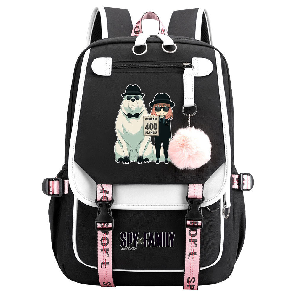 SPY×FAMILY Waterproof Backpack School Notebook Travel Bags USB Charging