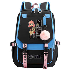 SPY×FAMILY Waterproof Backpack School Notebook Travel Bags USB Charging