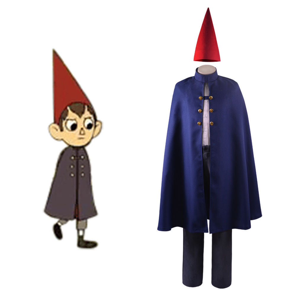 Over the Garden Wall Wirt Cloak Cape Halloween Cosplay Costume Full Set