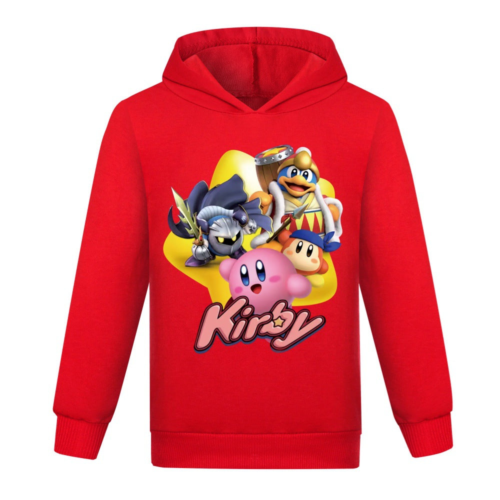 Kirby Casual Sweatshirt Spring Autumn Hoodie for Kids