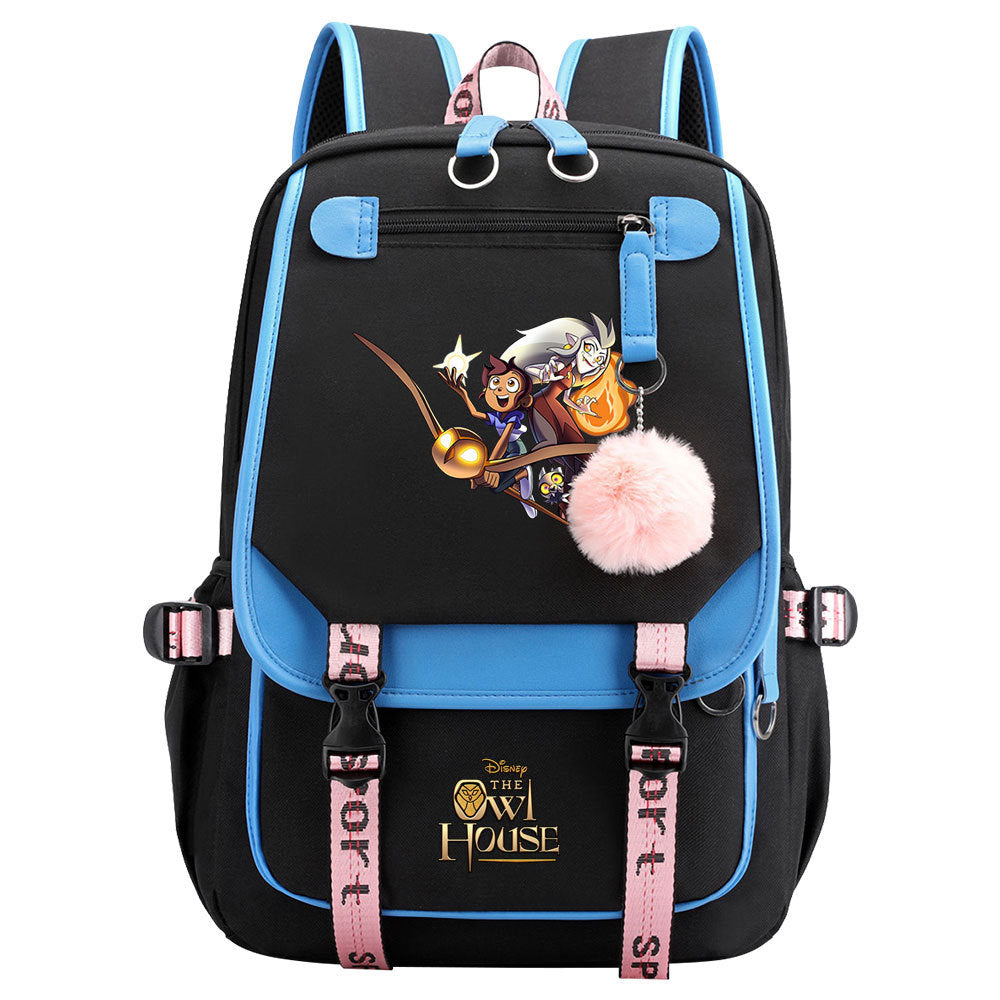 The Owl House Waterproof Backpack School Notebook Travel Bags USB Charging