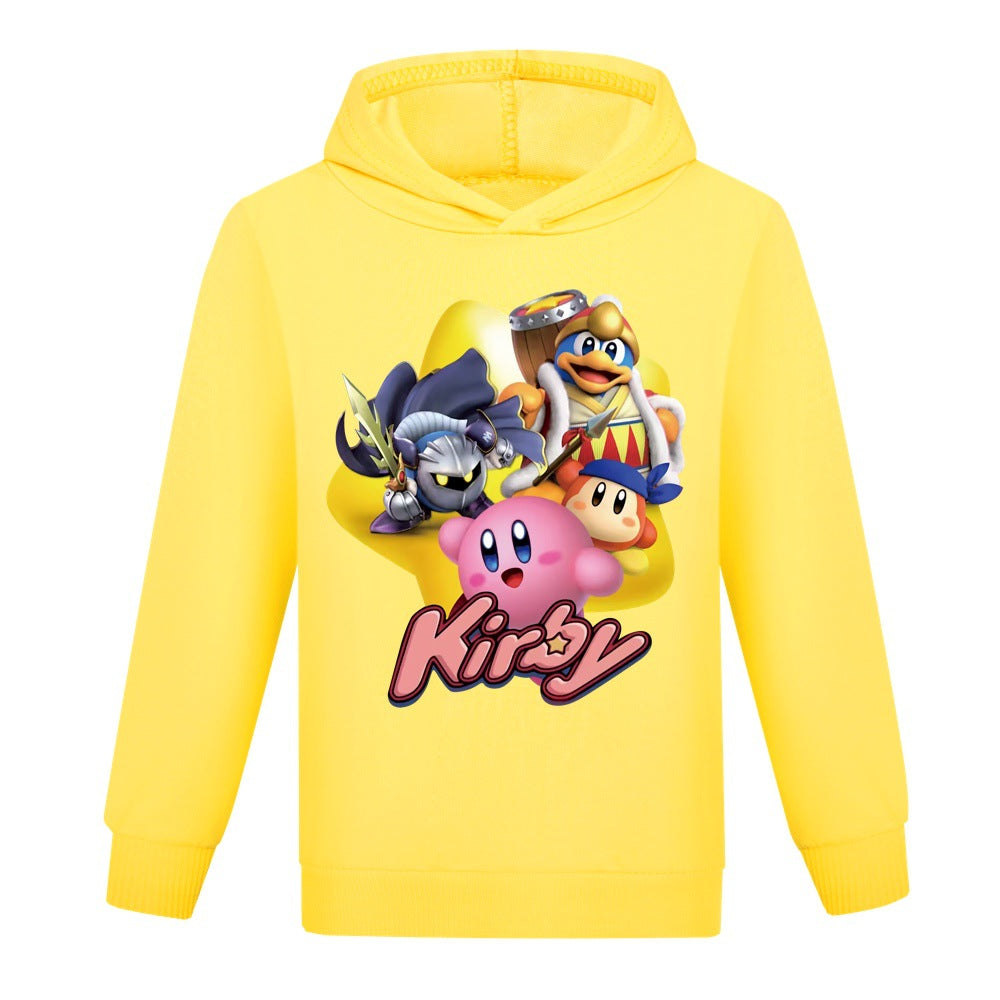 Kirby Casual Sweatshirt Spring Autumn Hoodie for Kids