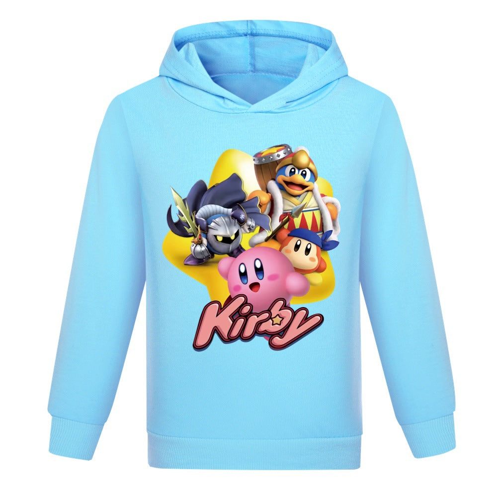 Kirby Casual Sweatshirt Spring Autumn Hoodie for Kids