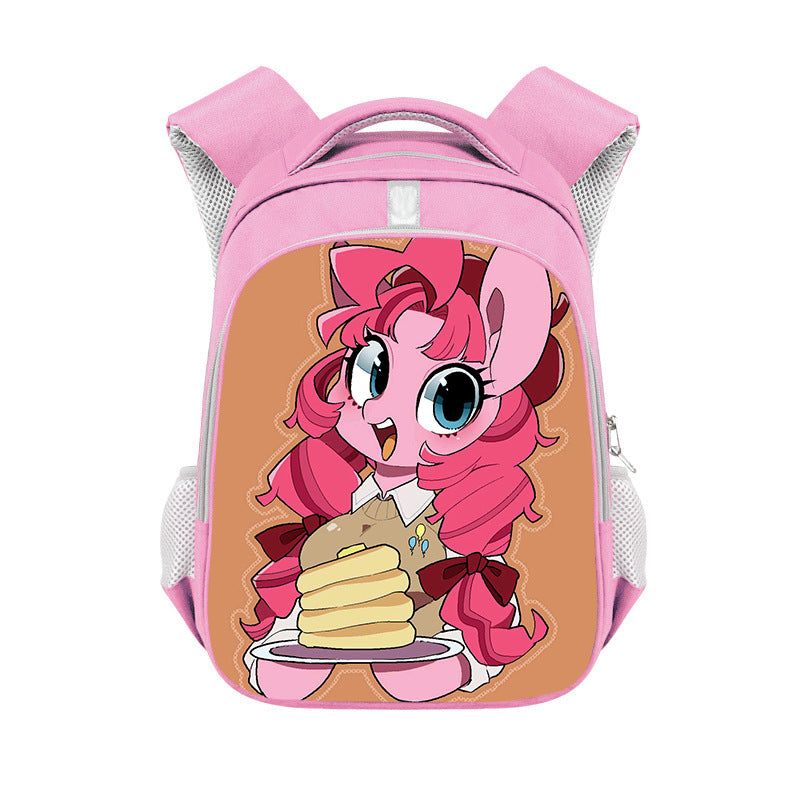 My Little Pony Full Printed Pink Backpack Schoolbag Travel Notebook Bag for Kids Students