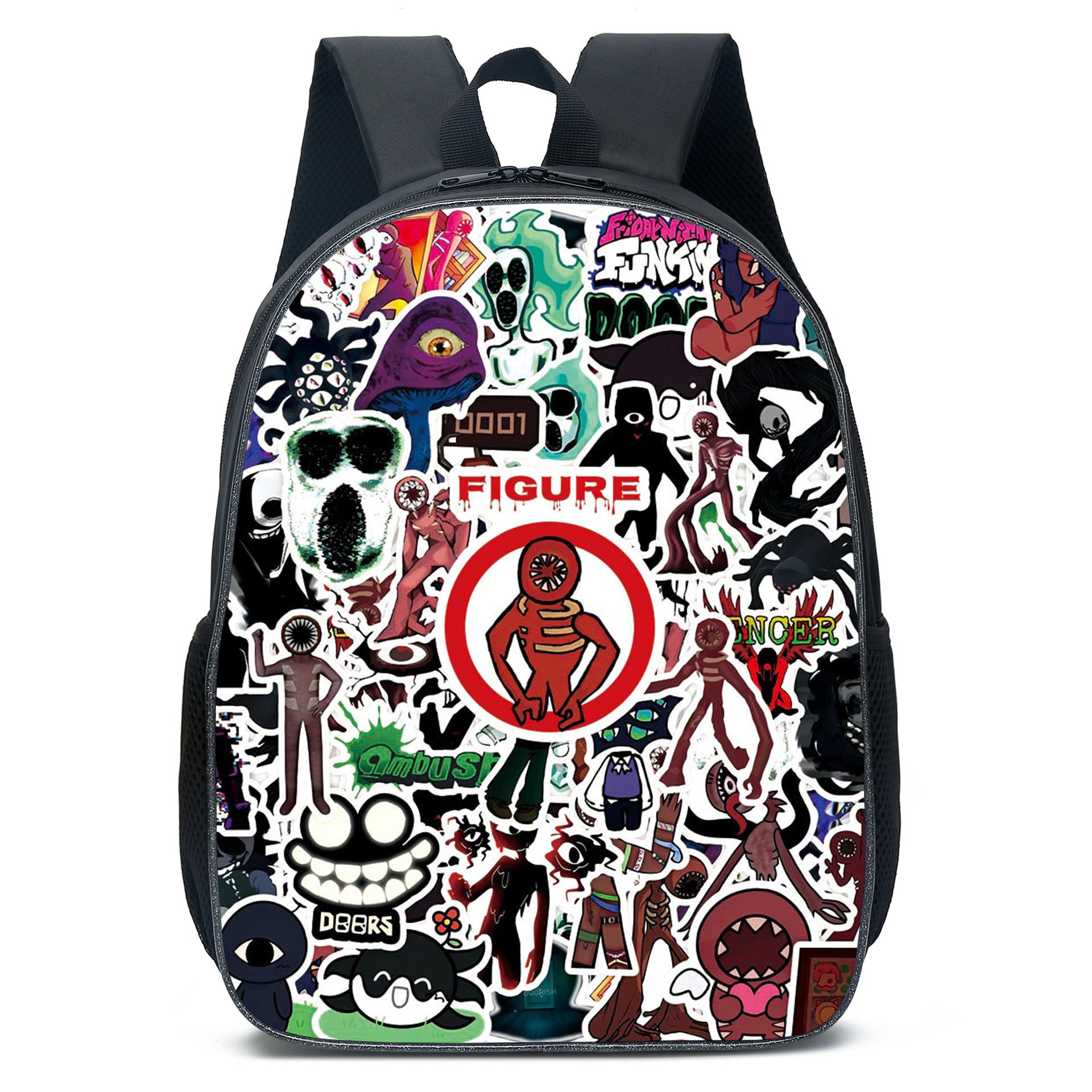Roblox Doors Full Printed Backpack Schoolbag Travel Notebook Bag for Kids Students