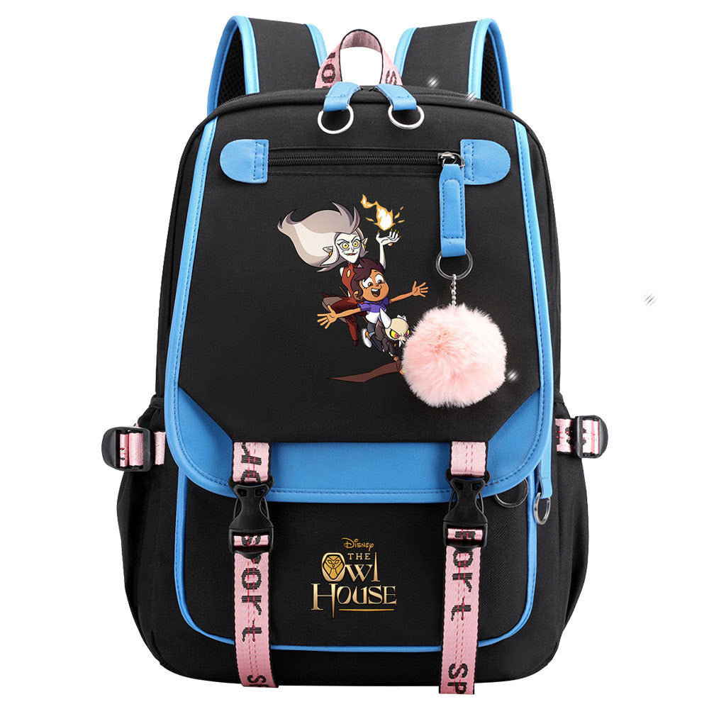 The Owl House Waterproof Backpack School Notebook Travel Bags USB Charging