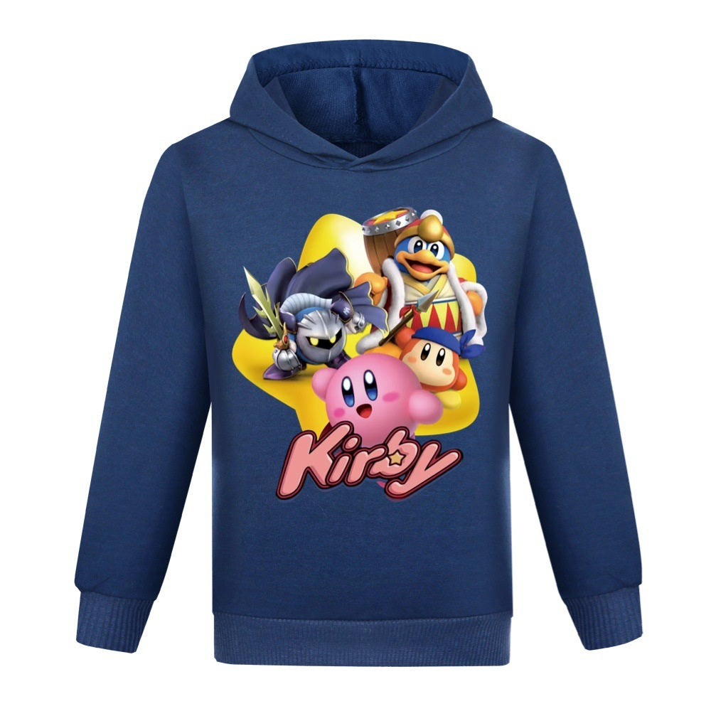 Kirby Casual Sweatshirt Spring Autumn Hoodie for Kids