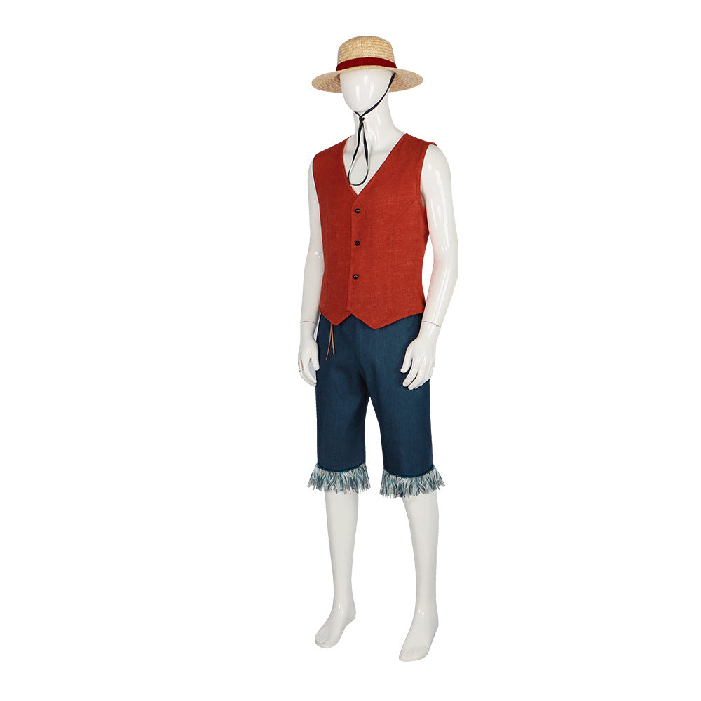 One Piece Monkey D Luffy Cosplay Costume Halloween Cosplay Full Set