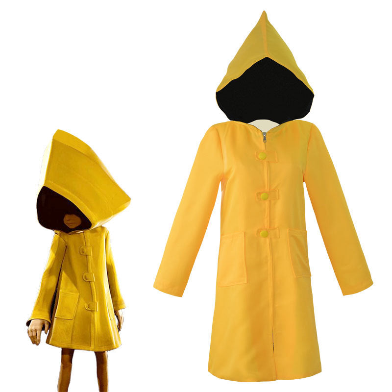 Little Nightmares Six Yellow Cape Halloween Cosplay Costume