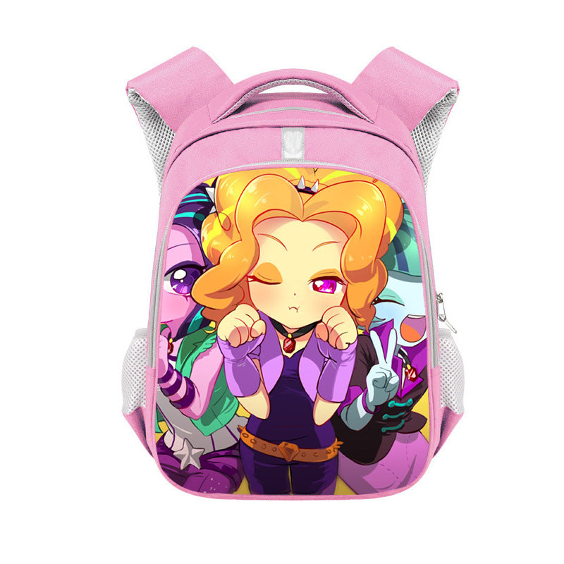 My Little Pony Full Printed Pink Backpack Schoolbag Travel Notebook Bag for Kids Students