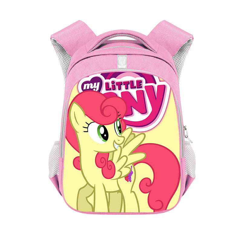 My Little Pony Full Printed Pink Backpack Schoolbag Travel Notebook Bag for Kids Students