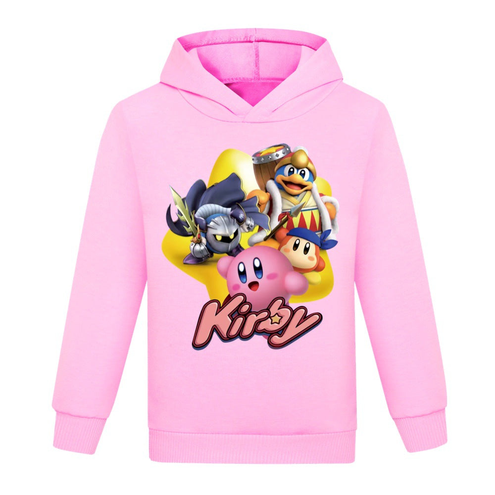 Kirby Casual Sweatshirt Spring Autumn Hoodie for Kids