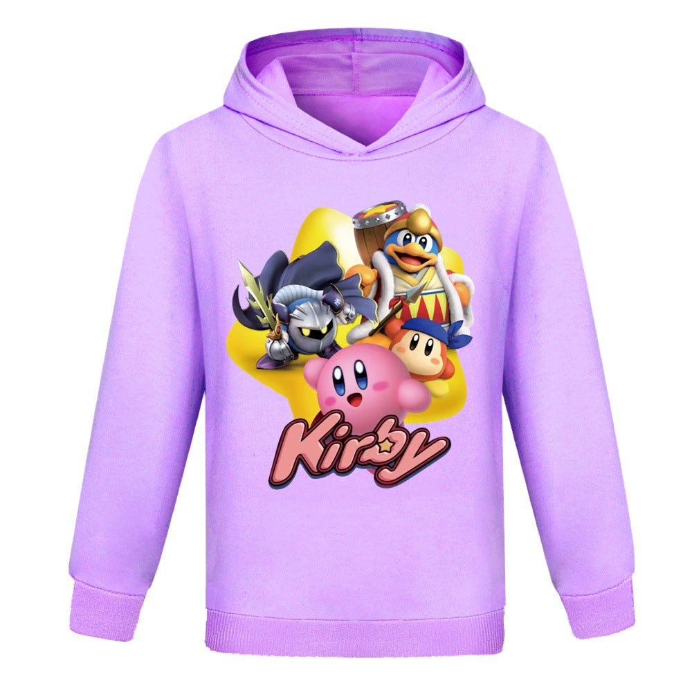 Kirby Casual Sweatshirt Spring Autumn Hoodie for Kids