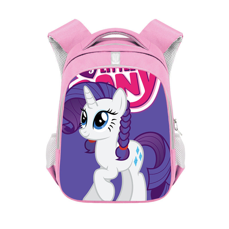 My Little Pony Full Printed Pink Backpack Schoolbag Travel Notebook Bag for Kids Students