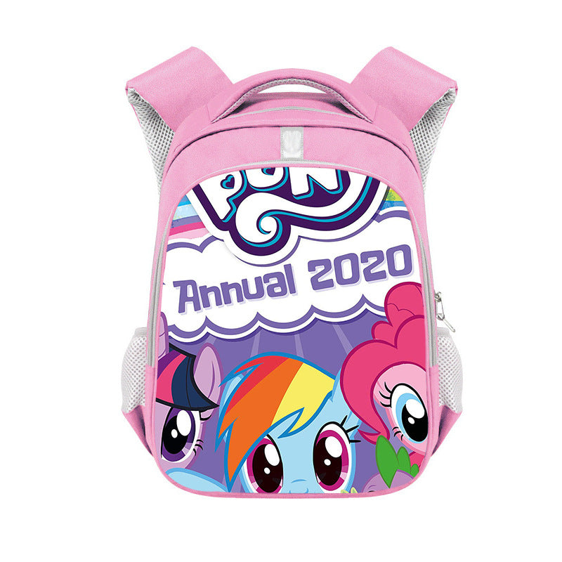 My Little Pony Full Printed Pink Backpack Schoolbag Travel Notebook Bag for Kids Students