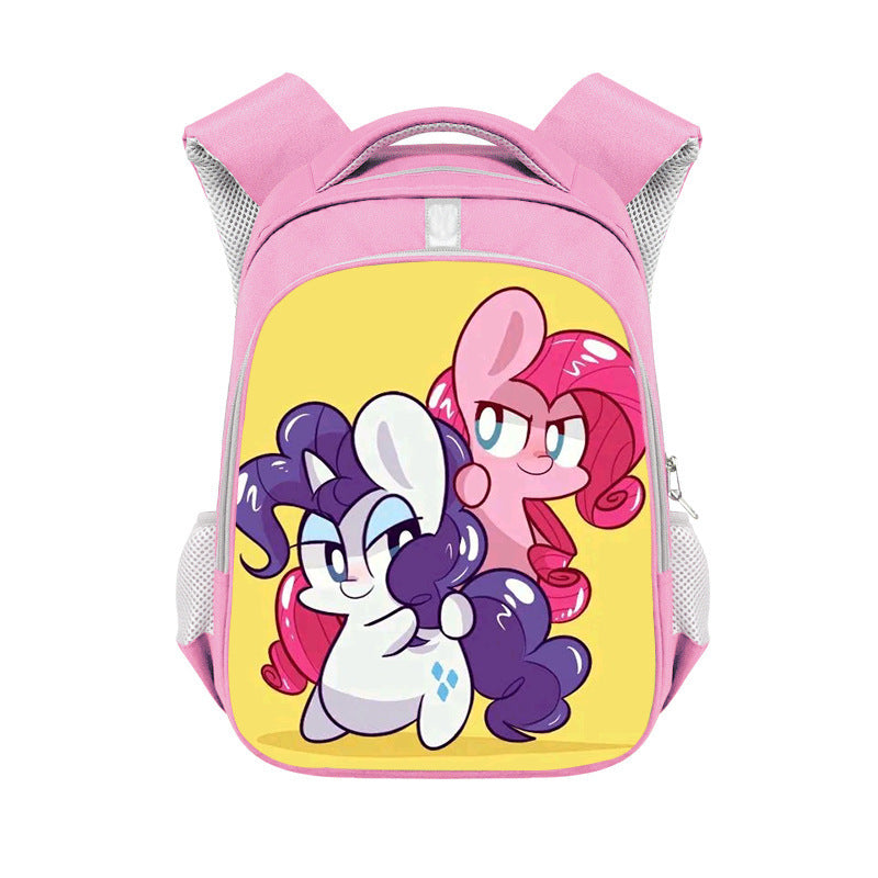 My Little Pony Full Printed Pink Backpack Schoolbag Travel Notebook Bag for Kids Students